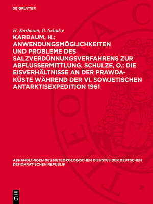 cover image of Karbaum, H.